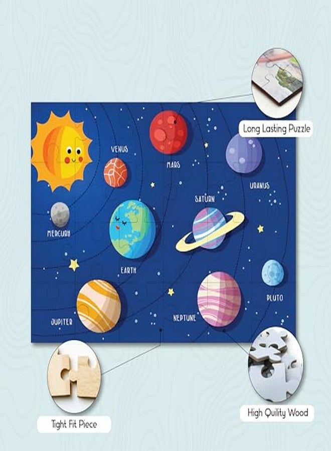 Khilonewale Kids Jigsaw Puzzle 8x12 Inch for Ages 3+, Colourful Learning Puzzle for Boys & Girls, Educational Game, Fun Gift for Kids, for Early Learning & Family Play (Smiling Solar System) - Image 5